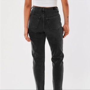 Hollister Ultra High Rise Black amok Jeans In Vintage Wash